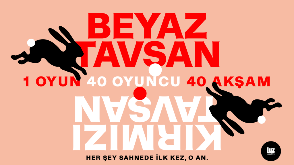 BEYAZ TAVŞAN KIRMIZI TAVŞAN
